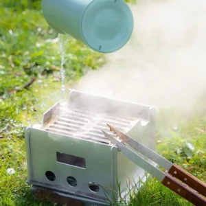 Photo of cooling down the grill